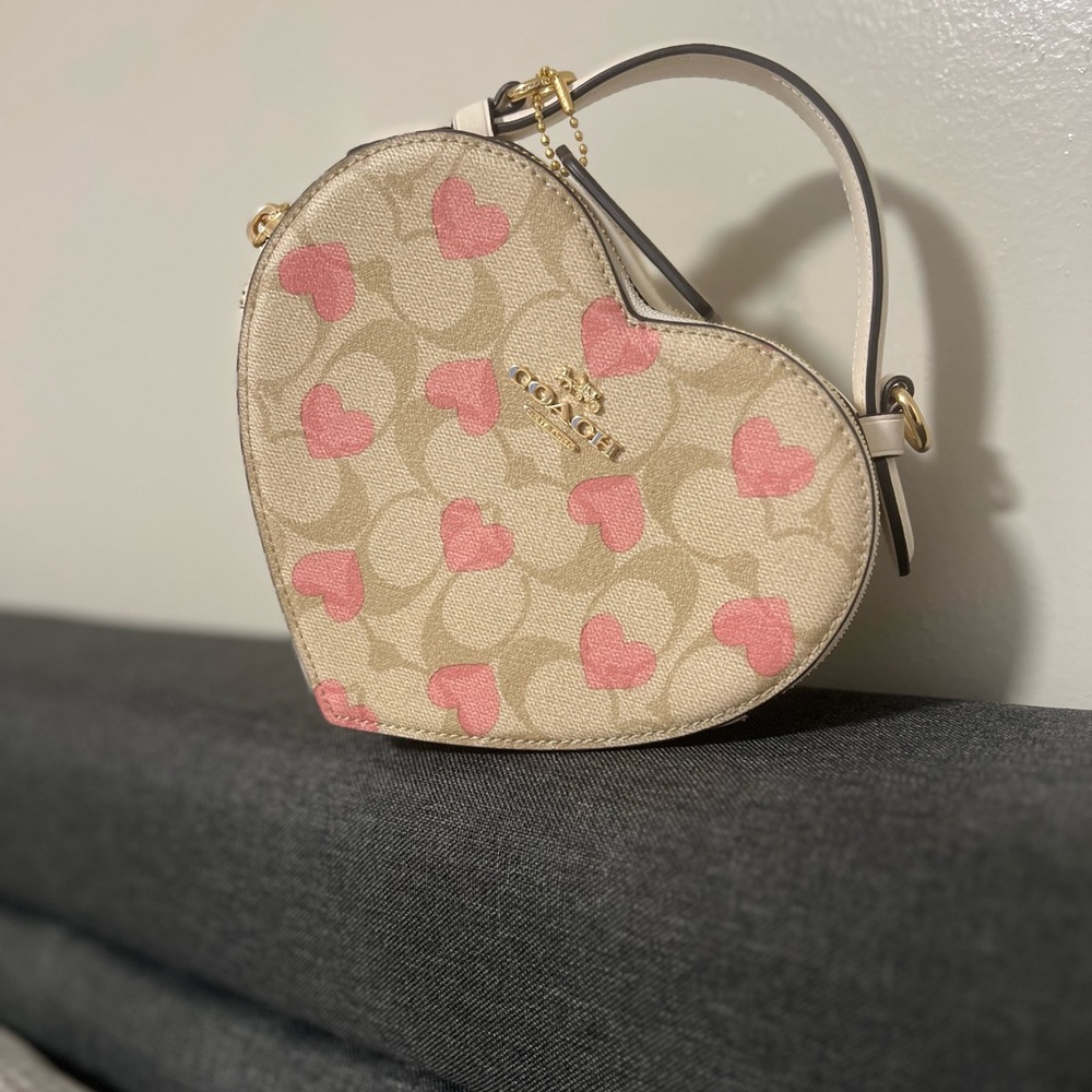 Coach Heart Crossbody in Signature and Heart Print. Valentine’s Collection